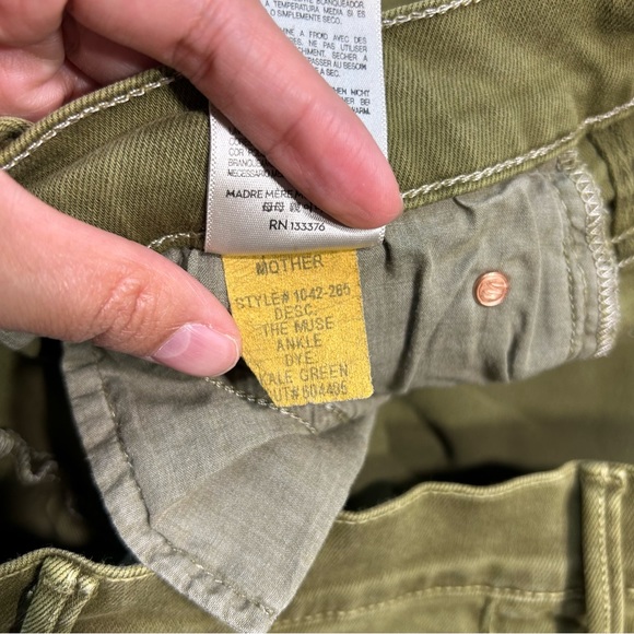 MOTHER The Muse Ankle Jeans in Kale Green Size 29 - Picture 8 of 13